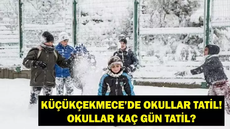 Küçükçekmece’de Eğitime Kar Engeli! ❄️