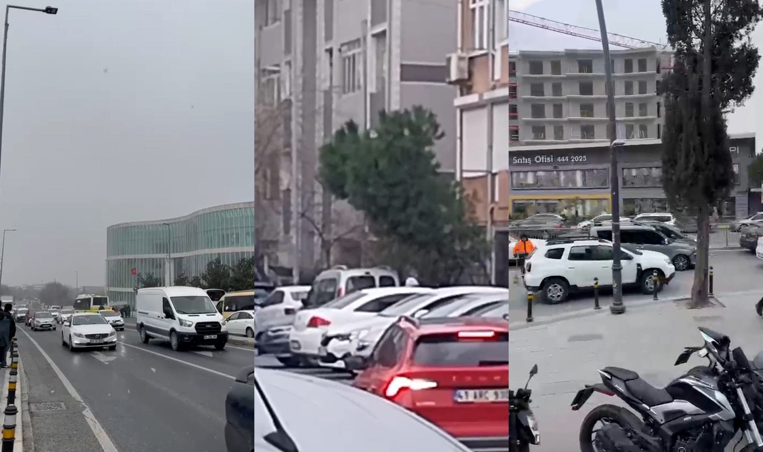 Küçükçekmece’de Kar Yağışı Başladı!