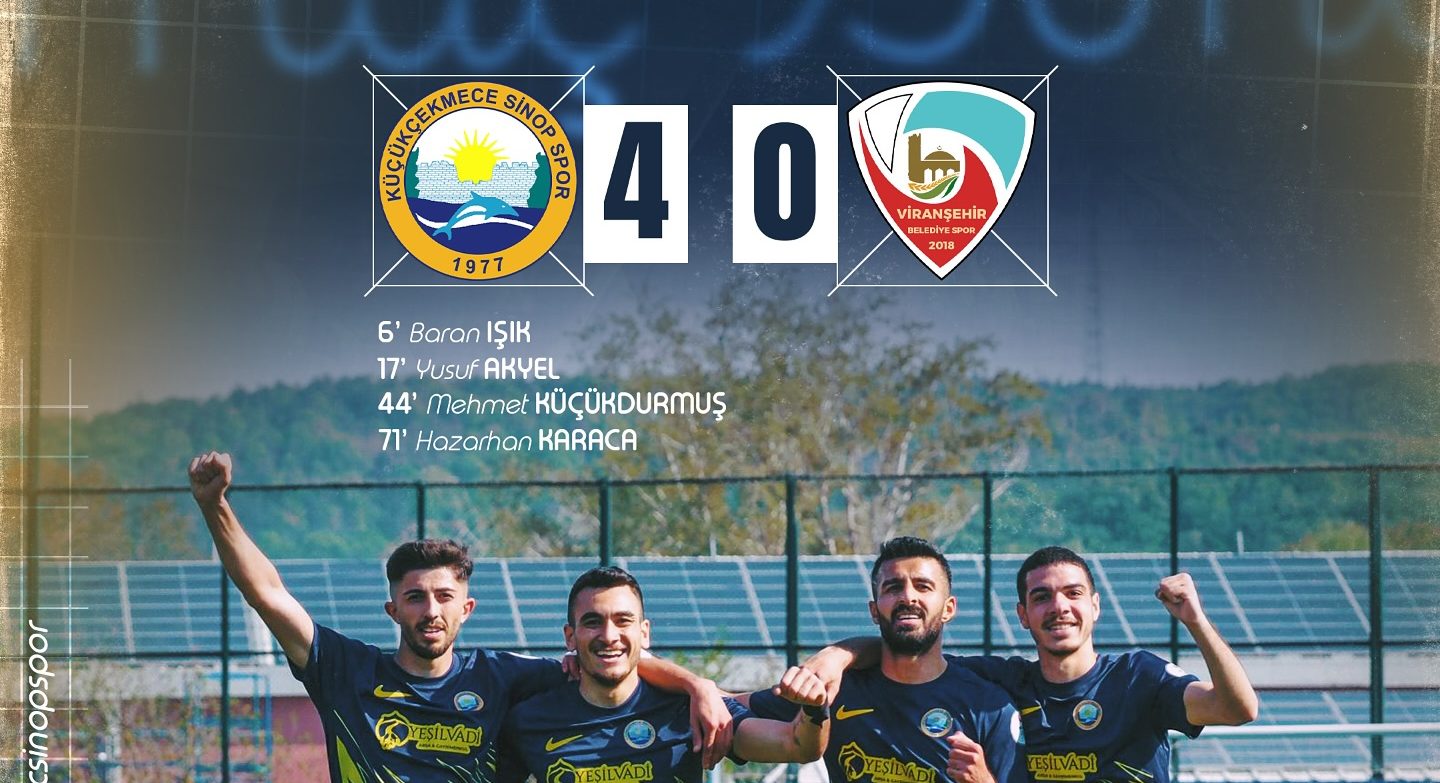 Küçükçekmece Sinopspor'dan Farklı Galibiyet: 4-0!
