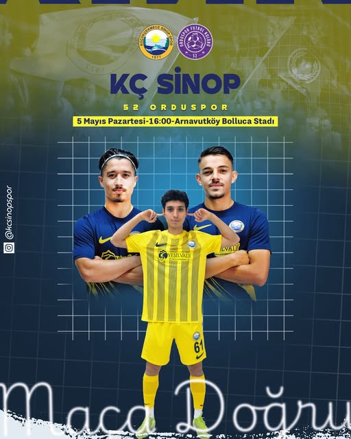 Maça Doğru: Küçükçekmece Sinopspor – 52 Orduspor FK